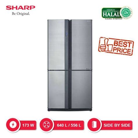 Jual KULKAS SIDE BY SIDE 4 PINTU SHARP SJ IF85PB SL Inverter SJIF 85