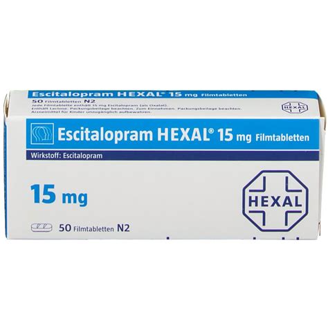 Escitalopram Hexal Mg Filmtabletten St Mit Dem E Rezept Kaufen