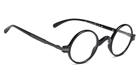 Vintage Round Reading Glasses Professor Readers Black 1 00 Reading Glasses Womens Glasses