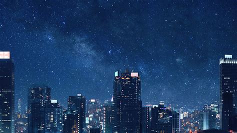 Anime City Night Desktop Wallpaper / 1920x1080 night city wallpapers ...