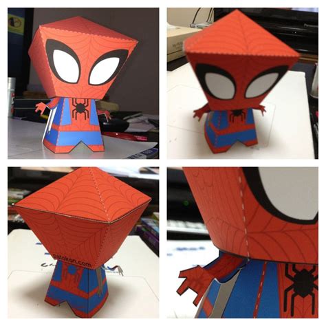 Spider-Man paper craft wobblehead. in 2023 | Superhero crafts, Paper ...