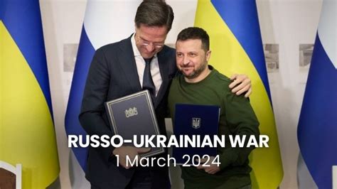 Russo Ukrainian War Day Netherlands Signs Decade Long Security