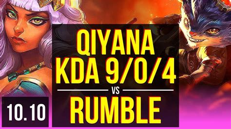 Qiyana Vs Rumble Mid Kda Early Solo Kills Legendary Kr