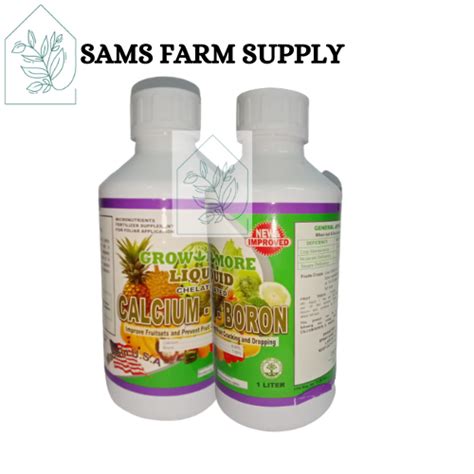 Grow More Liquid Chelated Calcium Boron Fertilizer 1 Liter Shopee