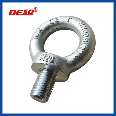 Drop Forged Galvanized Carbon Steel M16 DIN582 Lifting Eye Bolt With