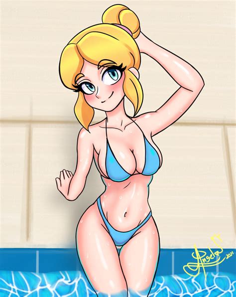 Rule 34 1girls Bikini Bikini Bottom Bikini Top Blonde Hair Blue Eyes