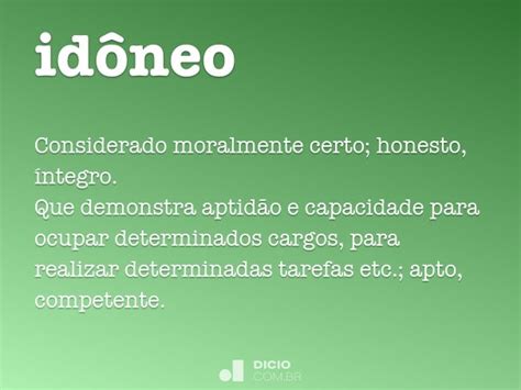 O Que Significa Idôneo Na Bíblia - Idôneo - Dicio, Dicionário Online de Português