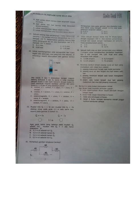 Soal Ksm Fisika Pdf