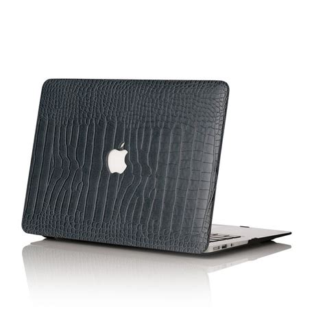 Charcoal Faux Crocodile Macbook Case Marble Macbook Case Macbook