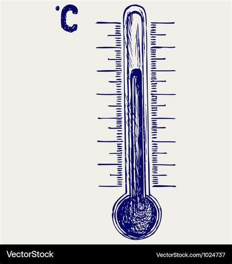 Thermometer Royalty Free Vector Image Vectorstock