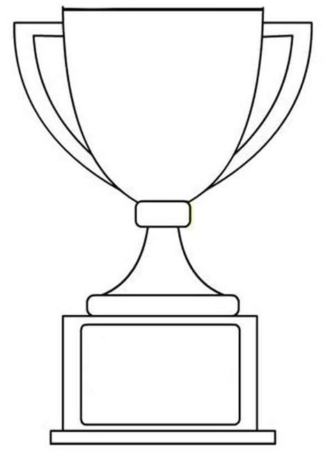 Winning Trophy Coloring Pages Printable Coloring Craze