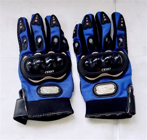 Guantes Para Moto Color Azul Talla Xl Motozone