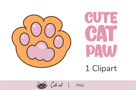 Cute Cat Paw Graphic By Cutecat · Creative Fabrica