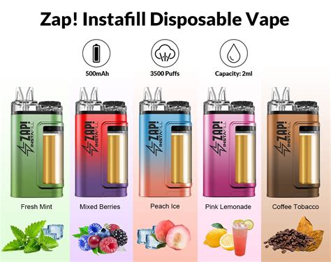 Zap Instafill 3500 Puffs Highly Popular Best Seller Vapesourcing