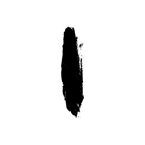 Grunge Style Black Brush Stroke Effect Grunge Black Brush Png And