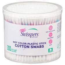 Buy Us Cotton Swisspers Hot Colored Plastic Swabs S Online At Best