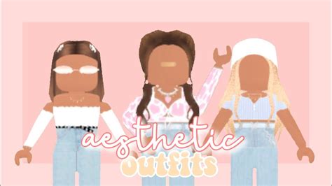 5 Aesthetic Soft Girl Outfit Ideas Roblox Youtube