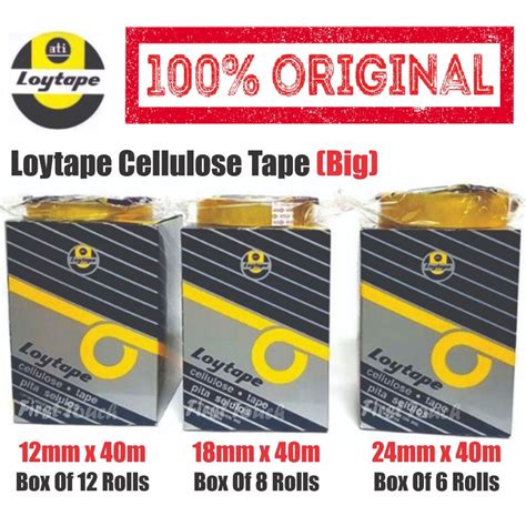 Loytape Cellulose Tape Selotape Box Small Big Mm Mm Mm X M