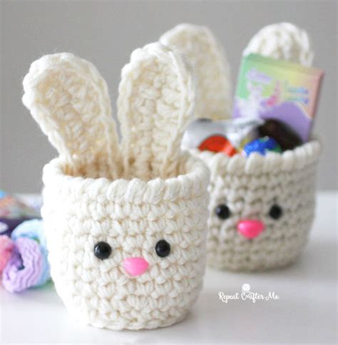 Bunny Crochet Cups Repeat Crafter Me