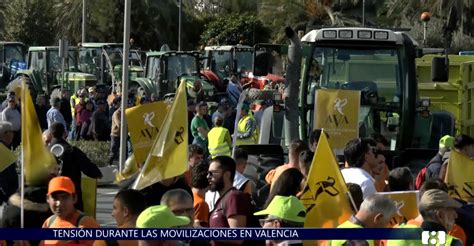 Un Detenido En Las Protestas De Agricultores En El Puerto De Valencia