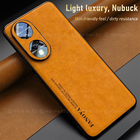 For Honor 90 Honor90 Lite 5g Casing Nubuck Leather Hard Phone Case Cover Shopee Malaysia