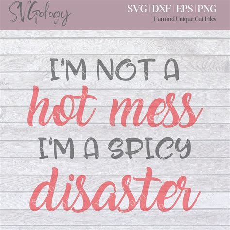 I M Not A Hot Mess I M A Spicy Disaster Etsy