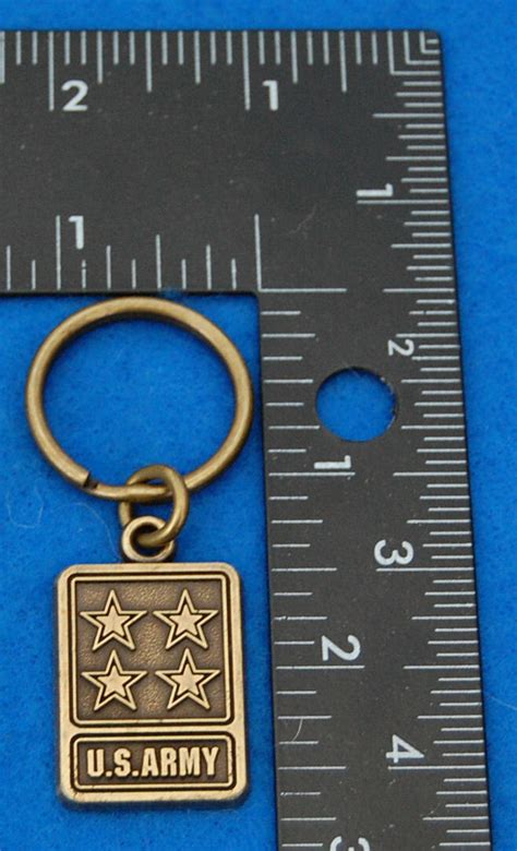 Us Army Keychain Key Chain Pendant Heavy Brass New Ebay