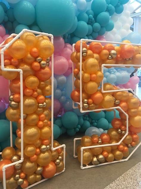 Diy Geometric Balloon Numbers And Letters With Pictures