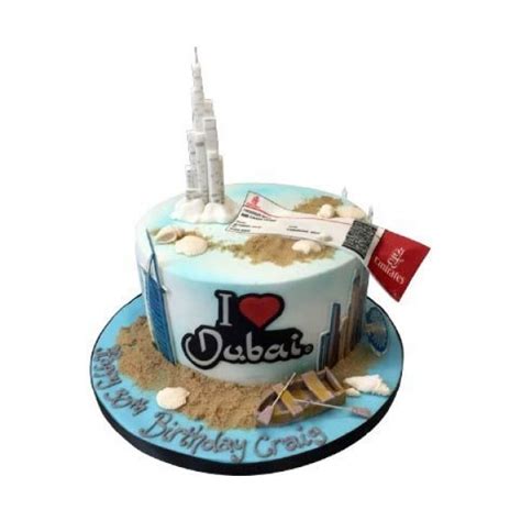 I Love Dubai Birthday Party Cakes