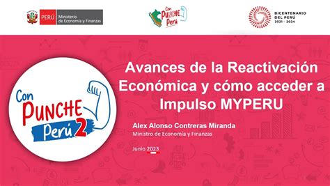 Avances de la Reactivación Económica y cómo acceder a Impulso MYPERÚ