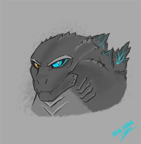 2 usual eye colours for a godzilla drawing. by IDE4LZ on DeviantArt