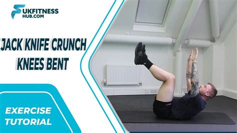 Exercise Tutorial Jack Knife Crunch Knees Bent Youtube