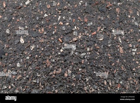 Wet Road Surface Tarmac Texture Dark Road Pavement Consisting Of