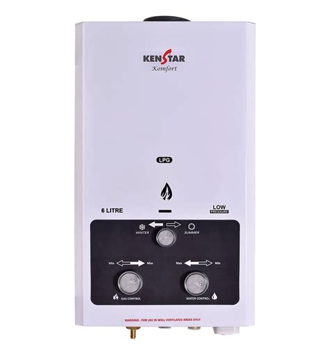 Buy Kenstatr Komfort Hot Zee 6 Ltr Gas Geyser In White Colour At 27