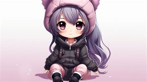 Premium Photo | Anime girl in Chibi style