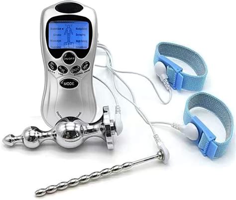 Amazon Estim Urethral Insert Urethral Wand Beads Anal Plug Cock Ball Strap With Penis Estim