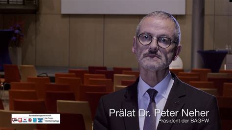 BAGFW Präsident Prälat Dr Peter Neher im Interview zum BAGFW