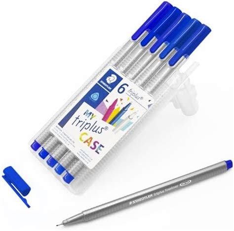 STAEDTLER 334 9 PB6 Triplus Fineliner Superfine Pen 0 3mm Line Width