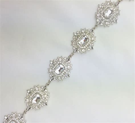 Crystal Rhinestone Trim By The Yard Wholesale Bridal Trim