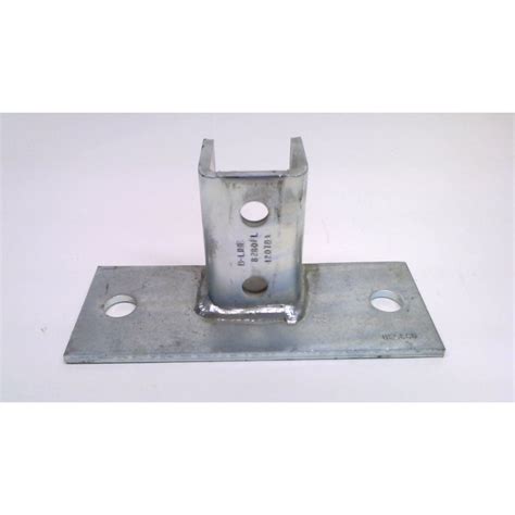 Zinc Plated Strut Base 6 Hole Mount 3 X 8 Base Kl Jack