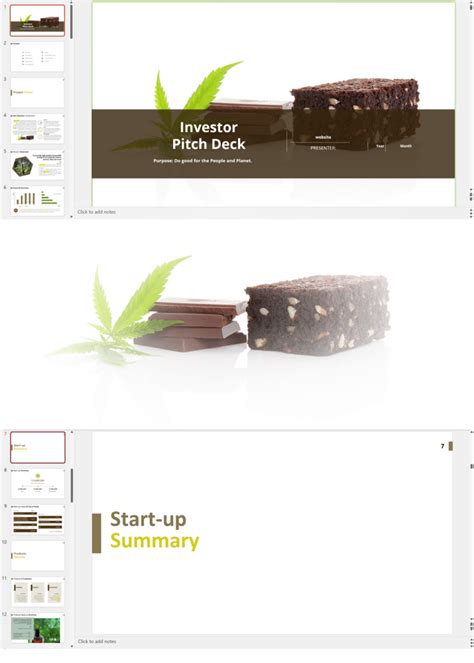 Hemp Cbd Products Retail Andor Cafe Lounge Investor Pitch Deck Template Business Plan Templates