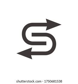 Letter S Arrow Logo Vector Stock Vector Royalty Free