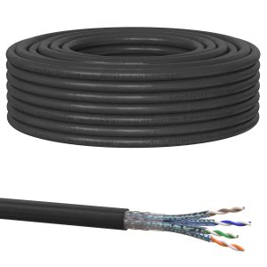 CAT 7 Verlegekabel variable Länge 50m Werkzeugset 10x Verg 55 90