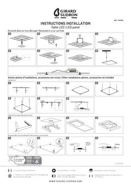 Telechargement documentation complémentaire KAMET2 DALLE LED 600X600