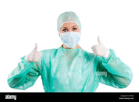 young nurse with mask Stock Photo - Alamy