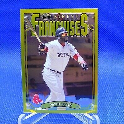 2023 Topps Finest Flashbacks David Ortiz Gold Franchises Boston Red