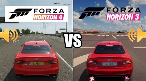 Forza Horizon 4 Vs Forza Horizon 3 Audi Rs 5 Gameplay Youtube