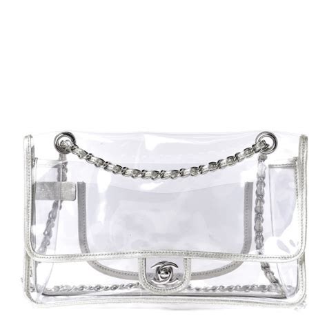 Chanel Lambskin Vinyl Large Naked Flap Silver Fashionphile