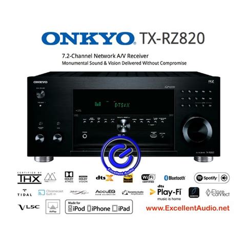 Jual Onkyo TX RZ820 RZ 820 Network AV Receiver Dolby Atmos DTS Home