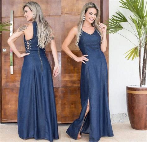 Vestido Jeans Longo Combina V Rias Ocasi Es Confira Tudo Ela